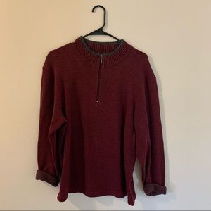 Pendleton quarter zip wool sweater